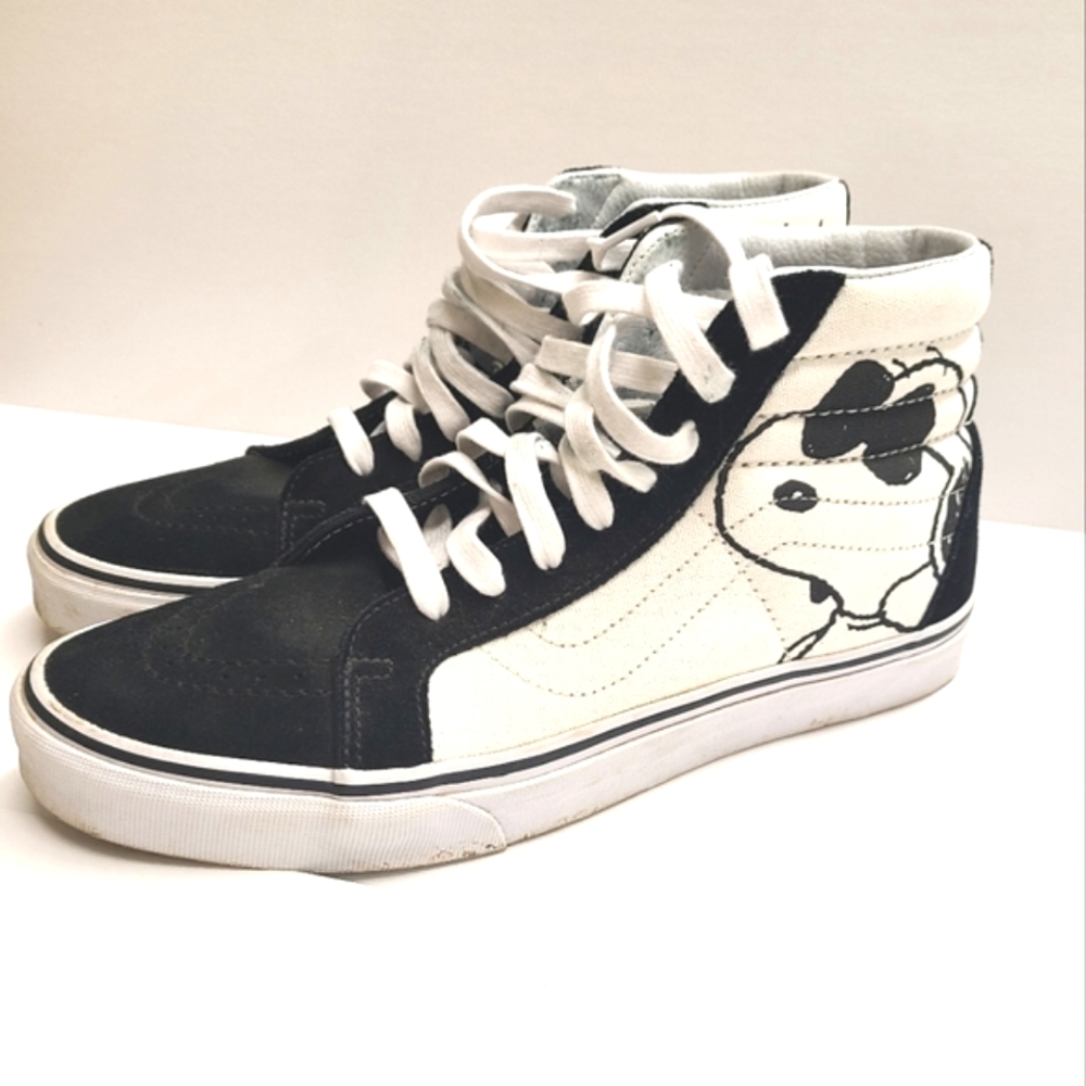 High Top Snoopy Peanuts Converse Vans sz 9.5 MEN 11 Women